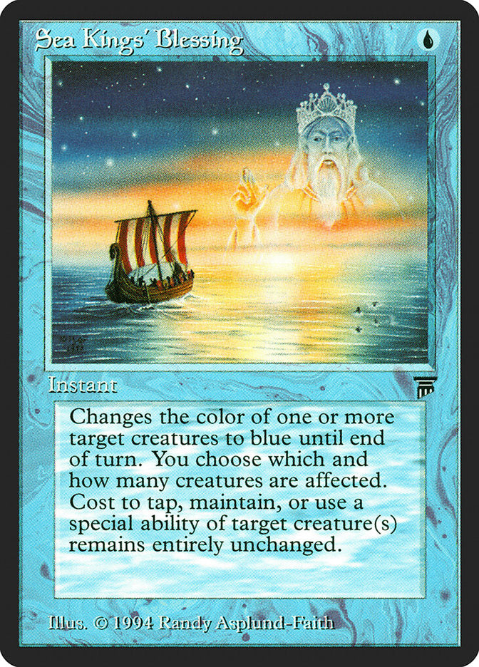 Sea Kings' Blessing [Legends] | Card Merchant Takapuna