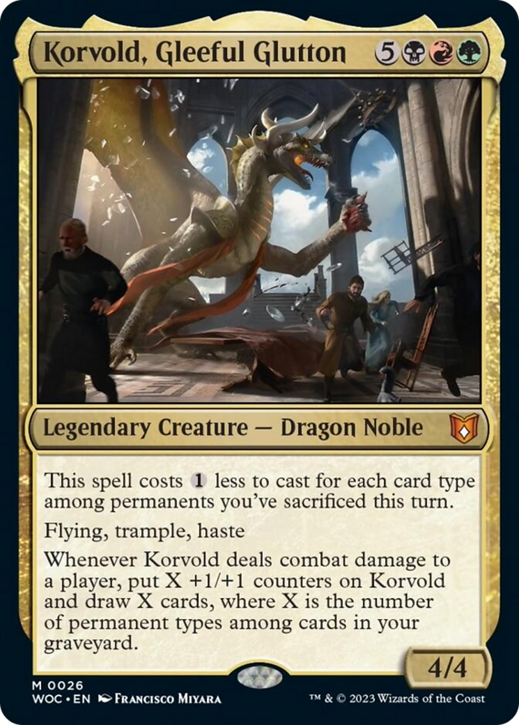 Korvold, Gleeful Glutton [Wilds of Eldraine Commander] | Card Merchant Takapuna