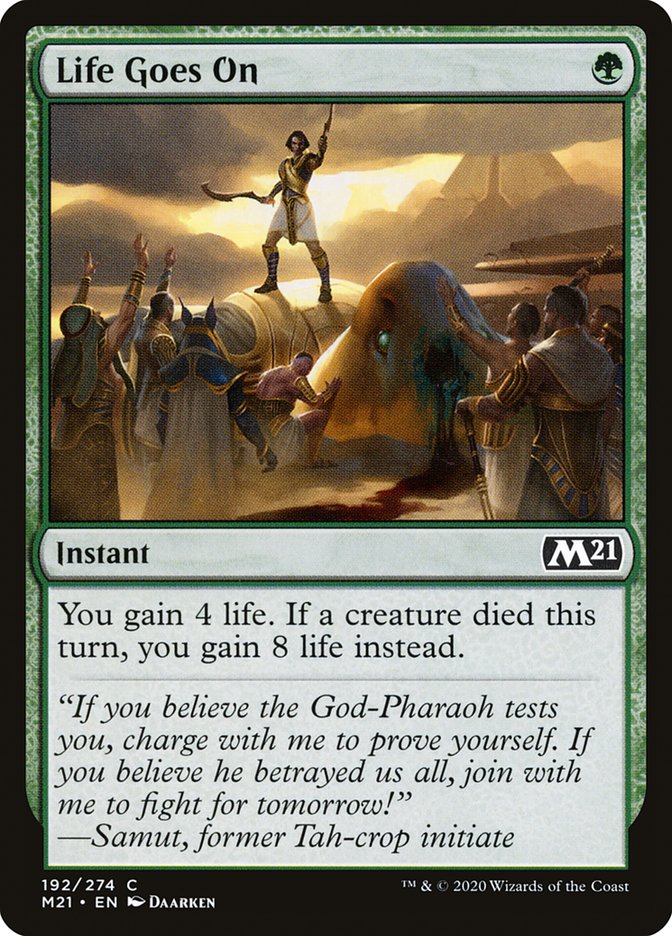 Life Goes On [Core Set 2021] | Card Merchant Takapuna