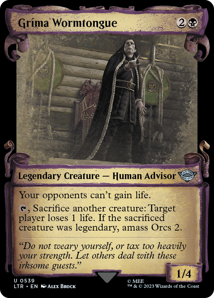 Grima Wormtongue [The Lord of the Rings: Tales of Middle-Earth Showcase Scrolls] | Card Merchant Takapuna