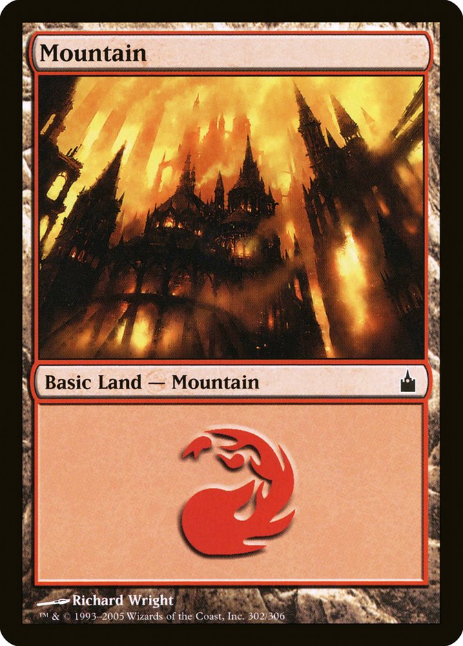 Mountain (302) [Ravnica: City of Guilds] | Card Merchant Takapuna