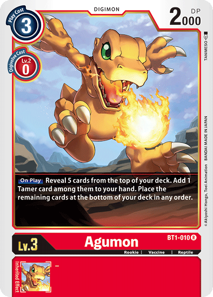 Agumon [BT1-010] [Release Special Booster Ver.1.0] | Card Merchant Takapuna