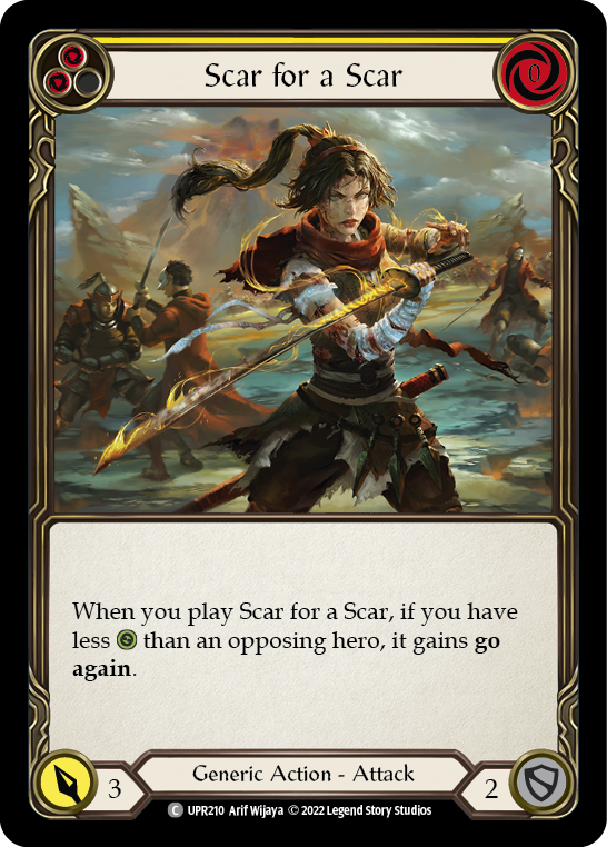 Scar for a Scar (Yellow) [UPR210] (Uprising) | Card Merchant Takapuna