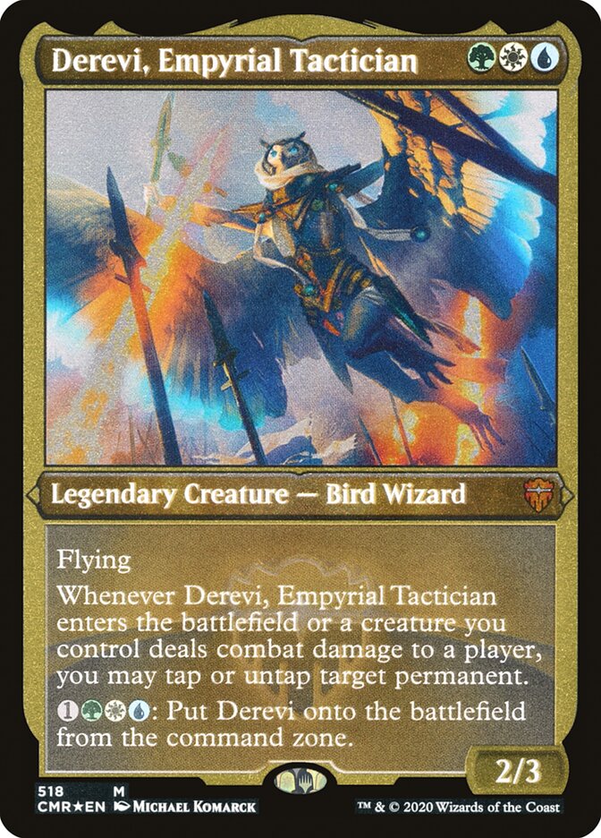 Derevi, Empyrial Tactician (Etched) [Commander Legends] | Card Merchant Takapuna