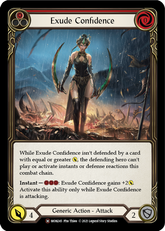 Exude Confidence [U-MON245-RF] (Monarch Unlimited)  Unlimited Rainbow Foil | Card Merchant Takapuna