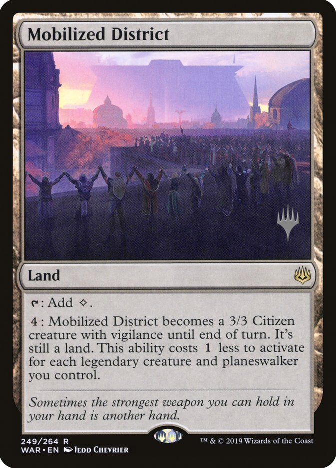 Mobilized District (Promo Pack) [War of the Spark Promos] | Card Merchant Takapuna