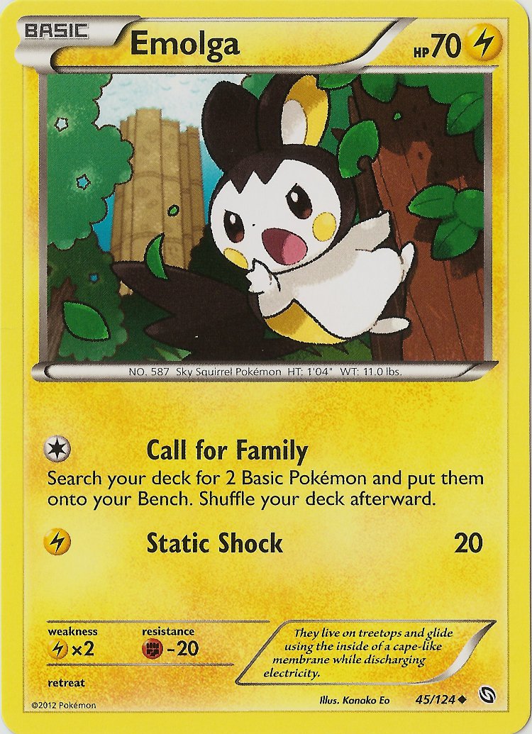 Emolga (45/124) [Black & White: Dragons Exalted] | Card Merchant Takapuna