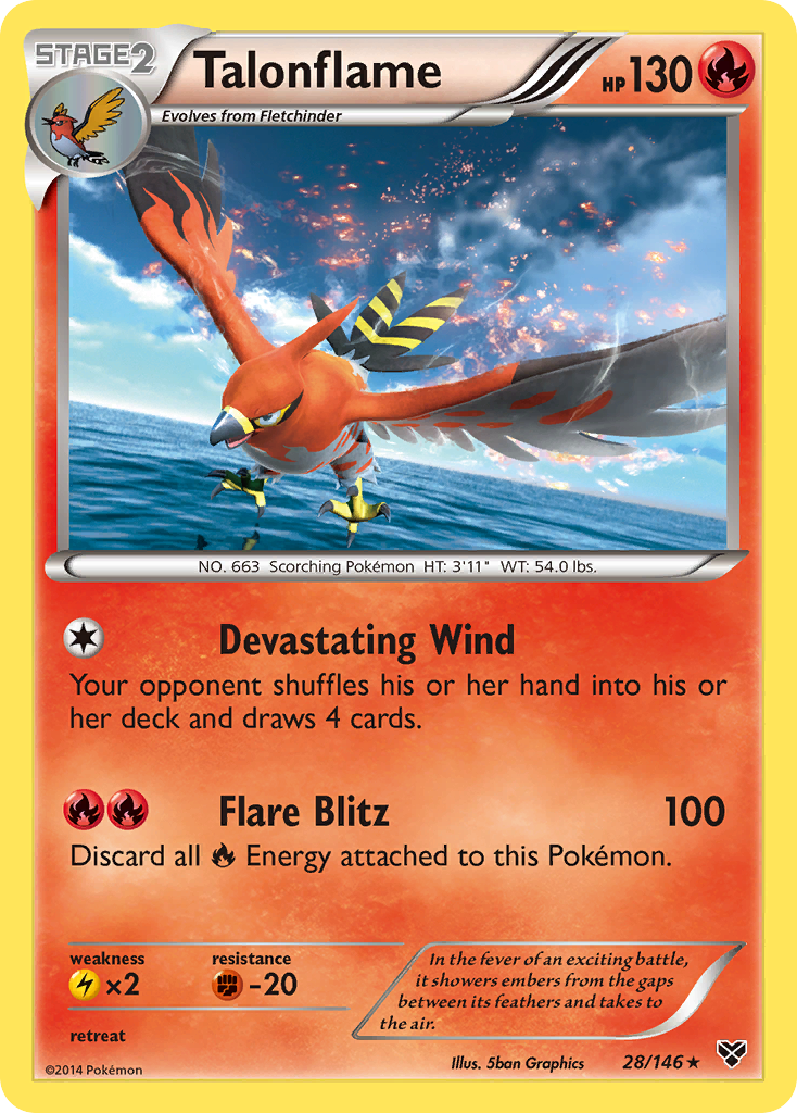 Talonflame (28/146) [XY: Base Set] | Card Merchant Takapuna