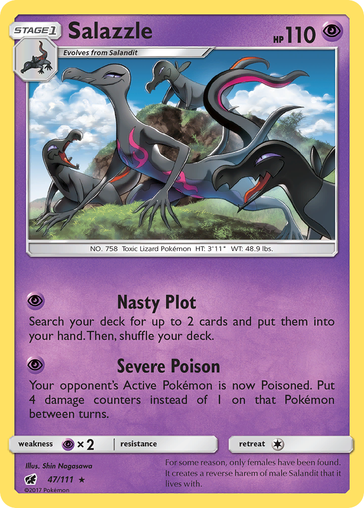 Salazzle (47/111) [Sun & Moon: Crimson Invasion] | Card Merchant Takapuna