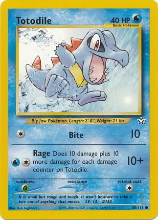 Totodile (80/111) [Neo Genesis Unlimited] | Card Merchant Takapuna