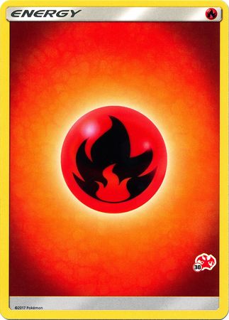 Fire Energy (Charizard Stamp #38) [Battle Academy 2020] | Card Merchant Takapuna