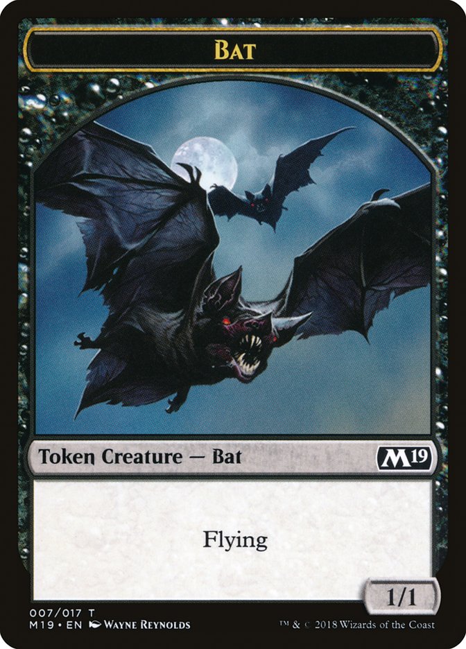 Bat Token [Core Set 2019 Tokens] | Card Merchant Takapuna