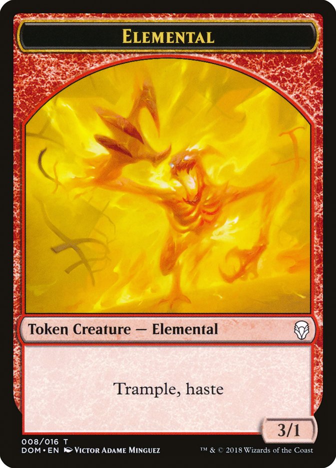 Elemental Token [Dominaria Tokens] | Card Merchant Takapuna