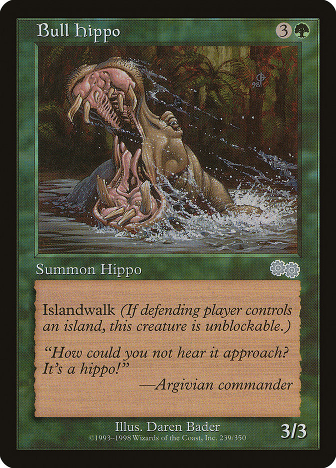 Bull Hippo [Urza's Saga] | Card Merchant Takapuna