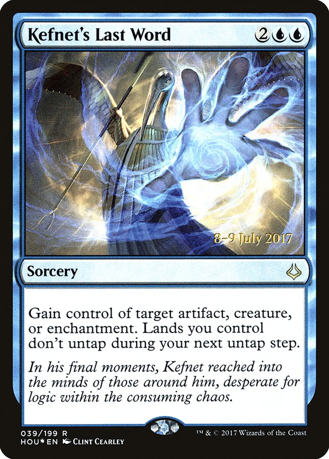 Kefnet's Last Word [Hour of Devastation Prerelease Promos] | Card Merchant Takapuna