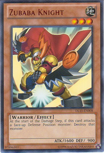 Zubaba Knight (Red) [DL15-EN008] Rare | Card Merchant Takapuna