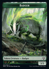 Saproling // Badger Double-Sided Token [Dominaria United Tokens] | Card Merchant Takapuna