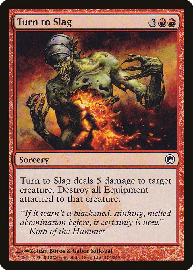 Turn to Slag [Scars of Mirrodin] | Card Merchant Takapuna