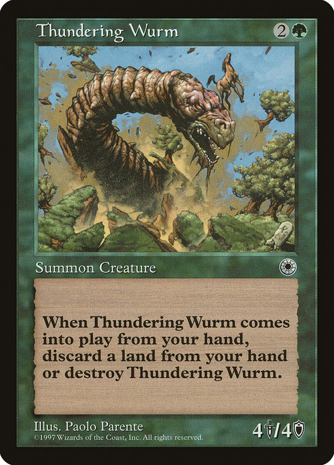 Thundering Wurm [Portal] | Card Merchant Takapuna