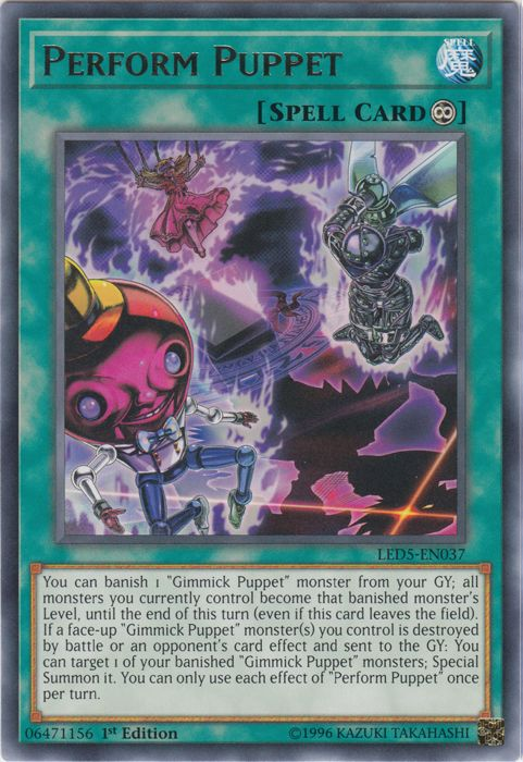 Perform Puppet [LED5-EN037] Rare | Card Merchant Takapuna