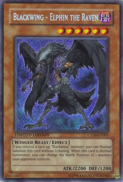 Blackwing - Elphin the Raven [CT06-ENS01] Secret Rare | Card Merchant Takapuna