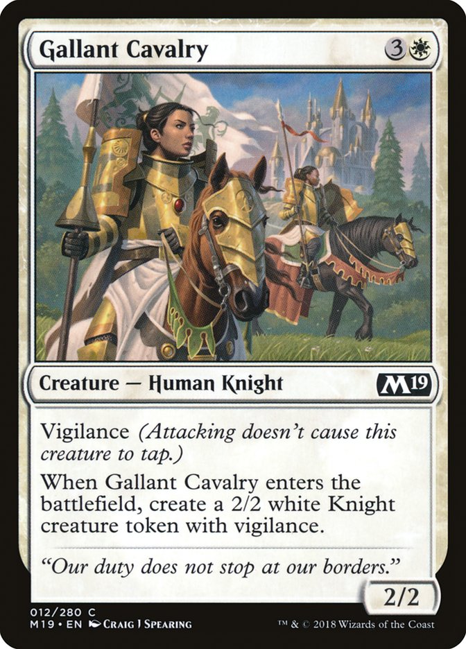 Gallant Cavalry [Core Set 2019] | Card Merchant Takapuna