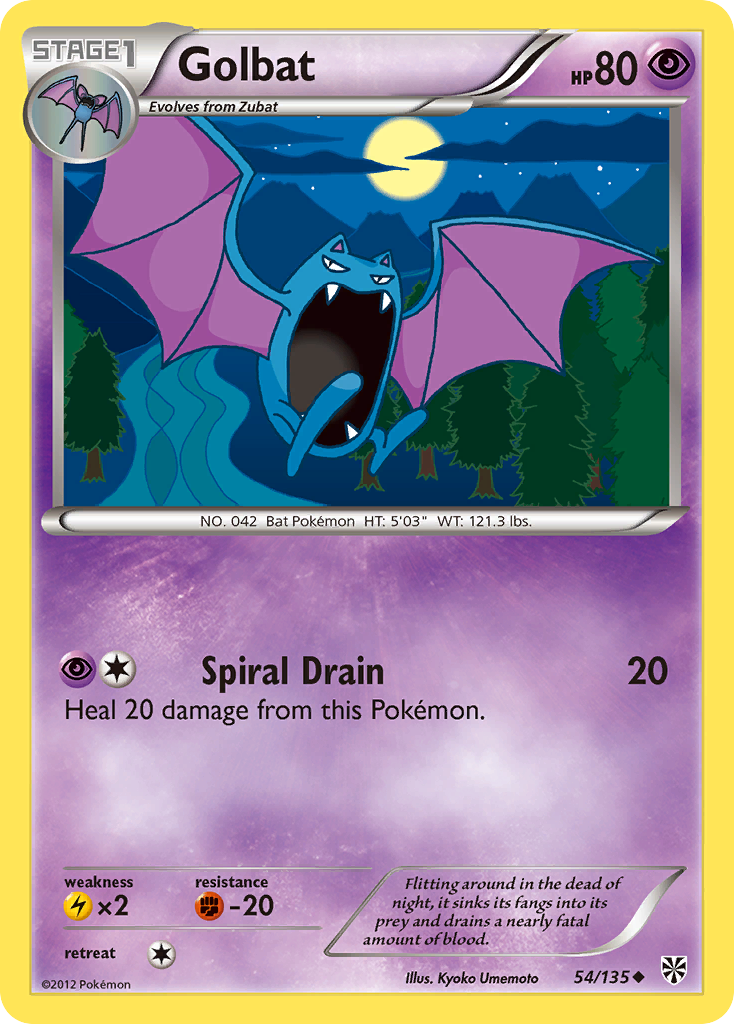 Golbat (54/135) [Black & White: Plasma Storm] | Card Merchant Takapuna