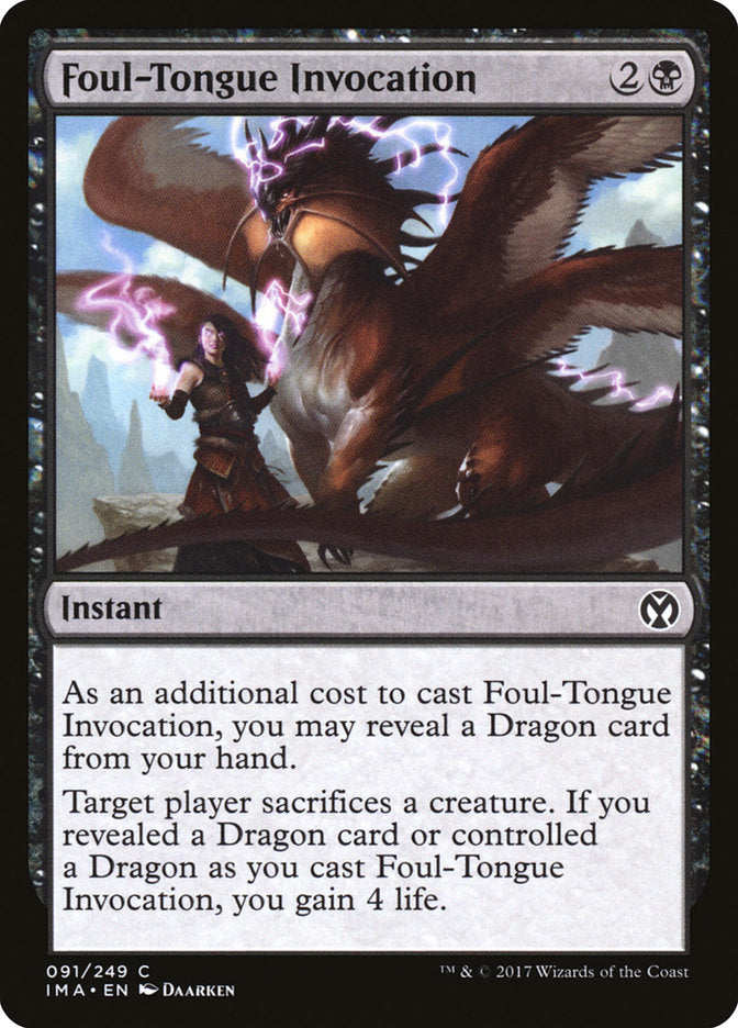 Foul-Tongue Invocation [Iconic Masters] | Card Merchant Takapuna