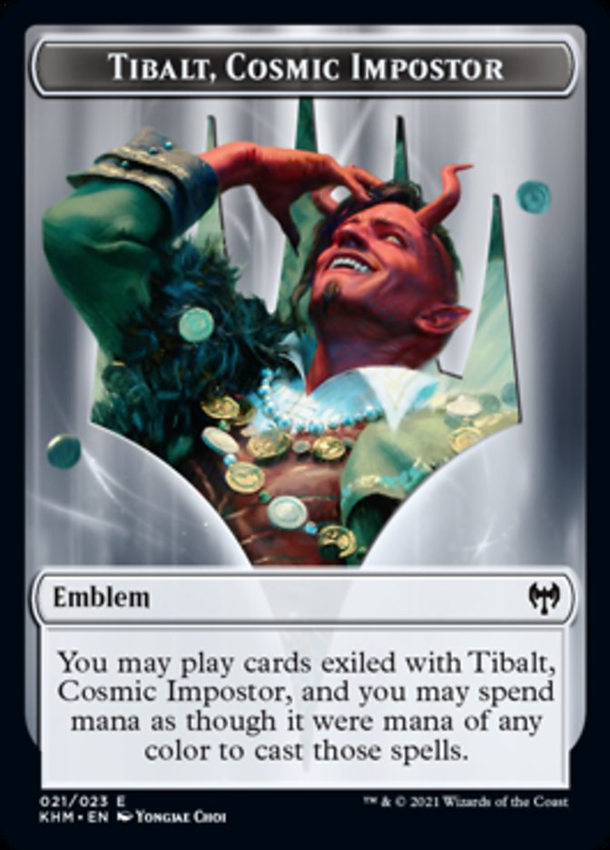 Tibalt, Cosmic Impostor Emblem [Kaldheim Tokens] | Card Merchant Takapuna