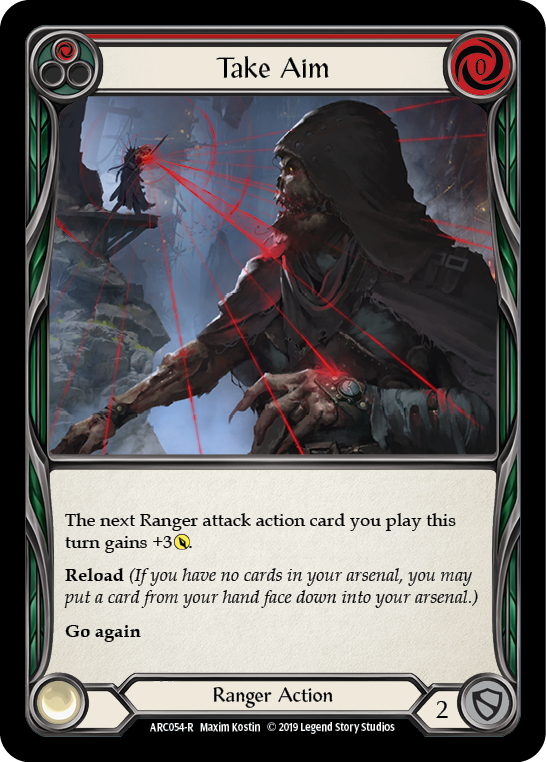 Take Aim (Red) [ARC054-R] (Arcane Rising)  1st Edition Normal | Card Merchant Takapuna