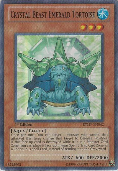 Crystal Beast Emerald Tortoise [RYMP-EN042] Super Rare | Card Merchant Takapuna