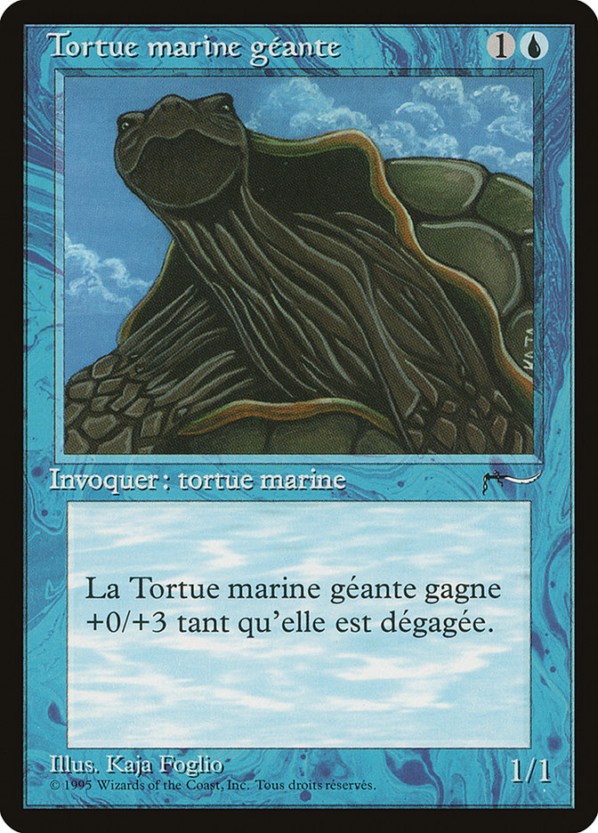 Giant Tortoise (French) - "Tortue marine geante" [Renaissance] | Card Merchant Takapuna