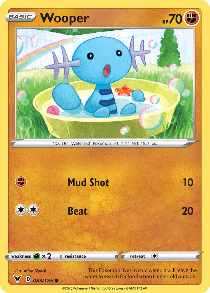 Wooper (083/185) [Sword & Shield: Vivid Voltage] | Card Merchant Takapuna