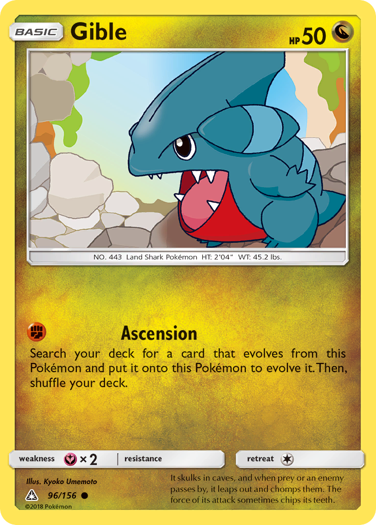 Gible (96/156) [Sun & Moon: Ultra Prism] | Card Merchant Takapuna