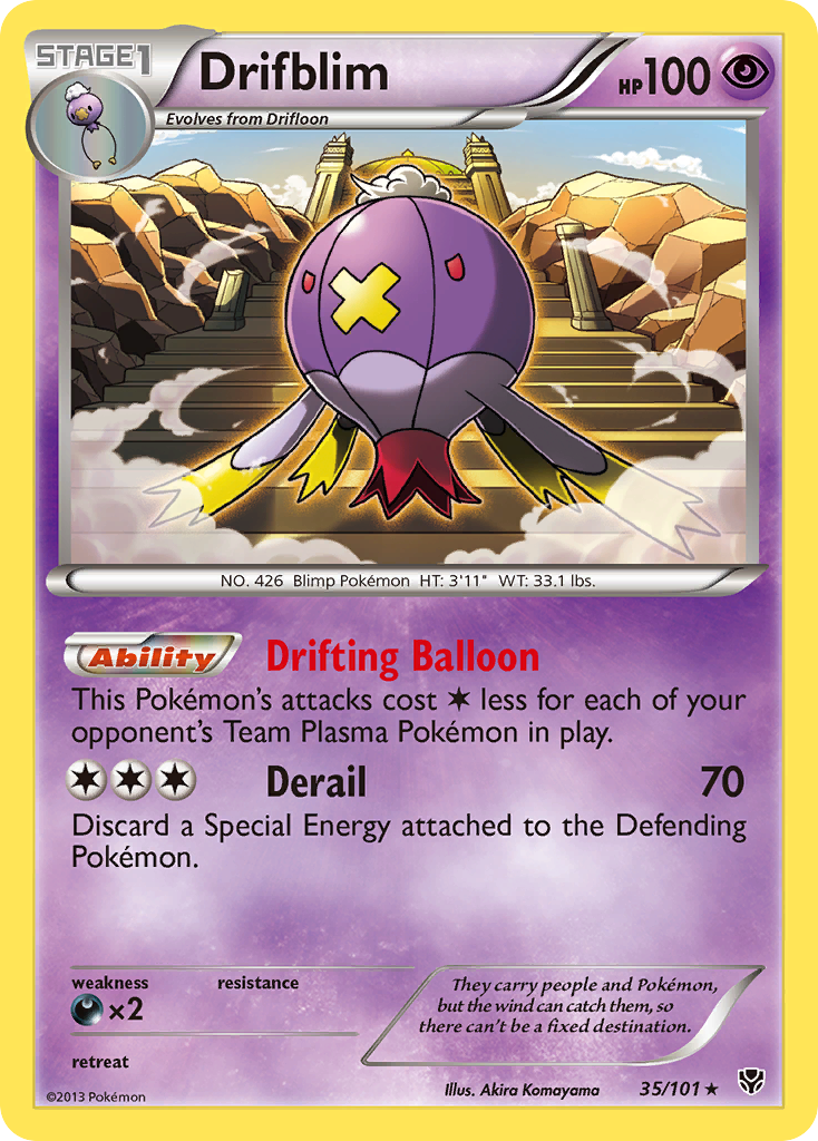 Drifblim (35/101) [Black & White: Plasma Blast] | Card Merchant Takapuna