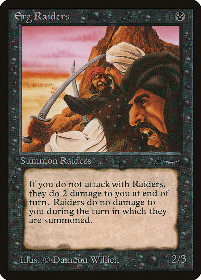 Erg Raiders (Dark Mana Cost) [Arabian Nights] | Card Merchant Takapuna