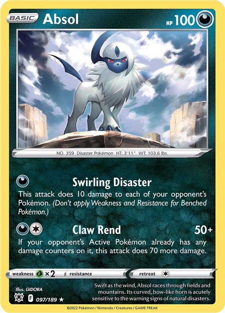 Absol (097/189) (Theme Deck Exclusive) [Sword & Shield: Astral Radiance] | Card Merchant Takapuna