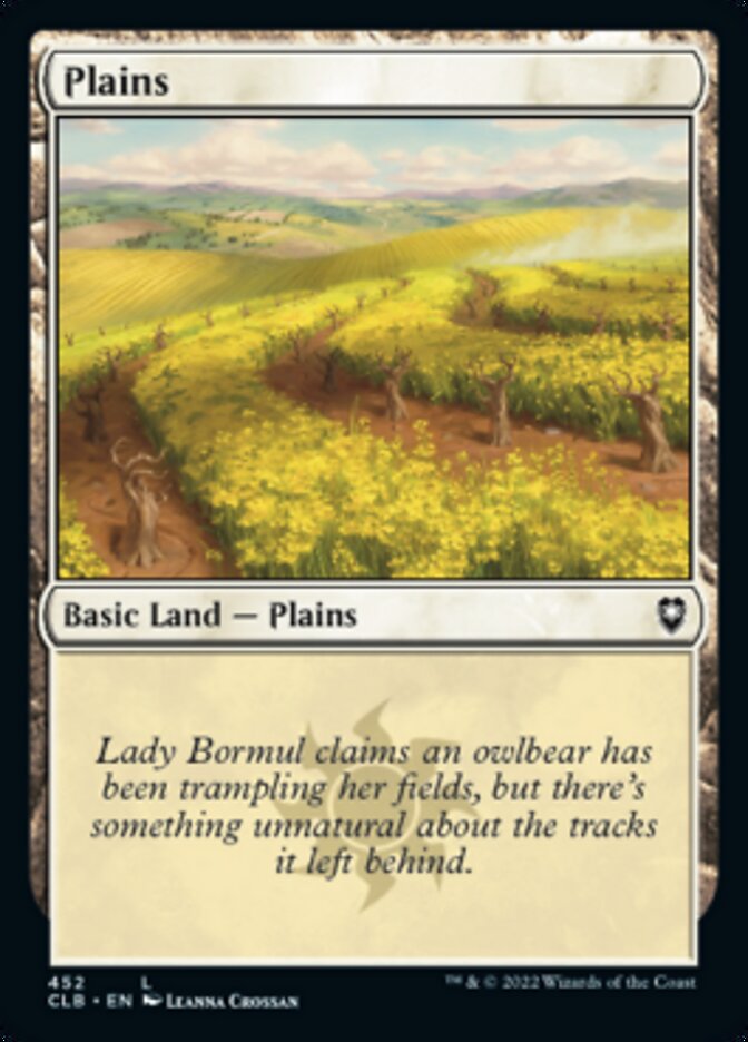 Plains (452) [Commander Legends: Battle for Baldur's Gate] | Card Merchant Takapuna