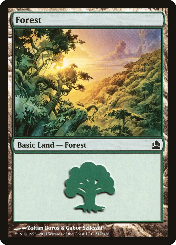 Forest (317) [Commander 2011] | Card Merchant Takapuna