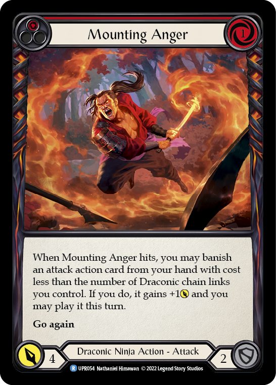 Mounting Anger (Red) [UPR054] (Uprising) | Card Merchant Takapuna