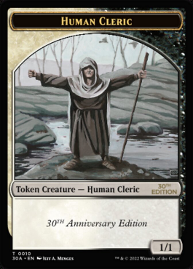 Human Cleric Token [30th Anniversary Tokens] | Card Merchant Takapuna