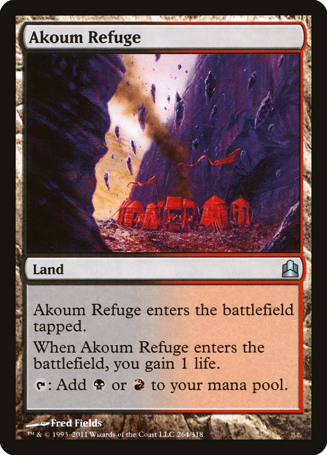 Akoum Refuge [Commander 2011] | Card Merchant Takapuna