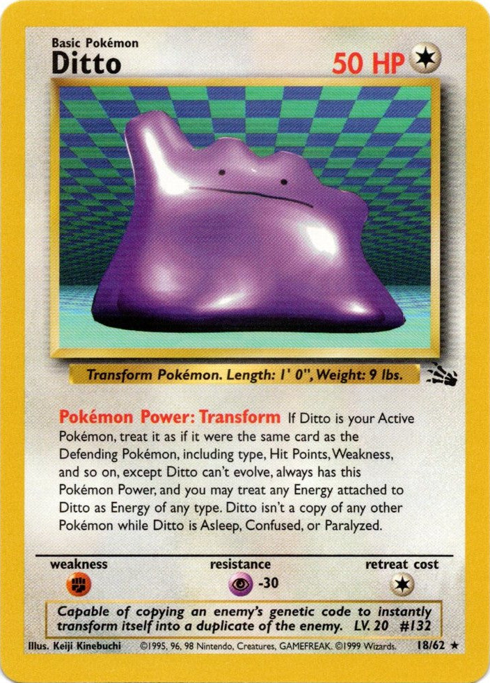 Ditto (18/62) [Fossil Unlimited] | Card Merchant Takapuna