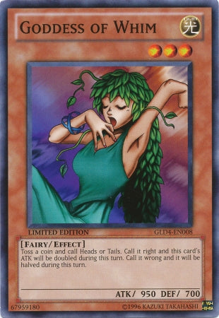 Goddess of Whim [GLD4-EN008] Common | Card Merchant Takapuna