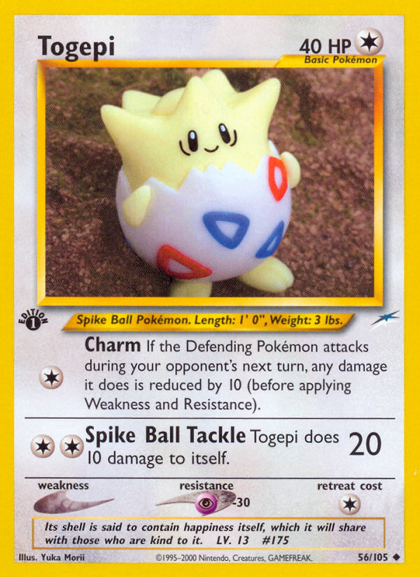 Togepi (56/105) [Neo Destiny 1st Edition] | Card Merchant Takapuna