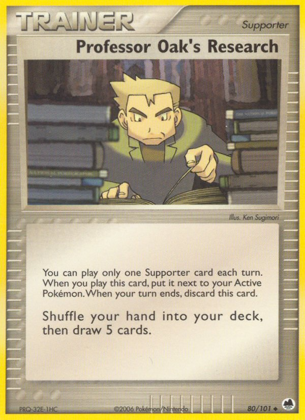 Professor Oak's Research (80/101) [EX: Dragon Frontiers] | Card Merchant Takapuna