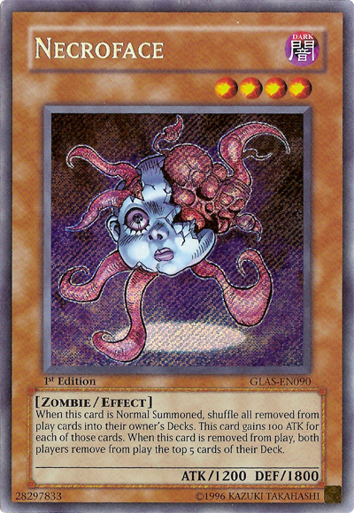 Necroface [GLAS-EN090] Secret Rare | Card Merchant Takapuna