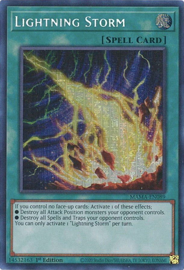 Lightning Storm [MAMA-EN089] Secret Pharaoh's Rare | Card Merchant Takapuna