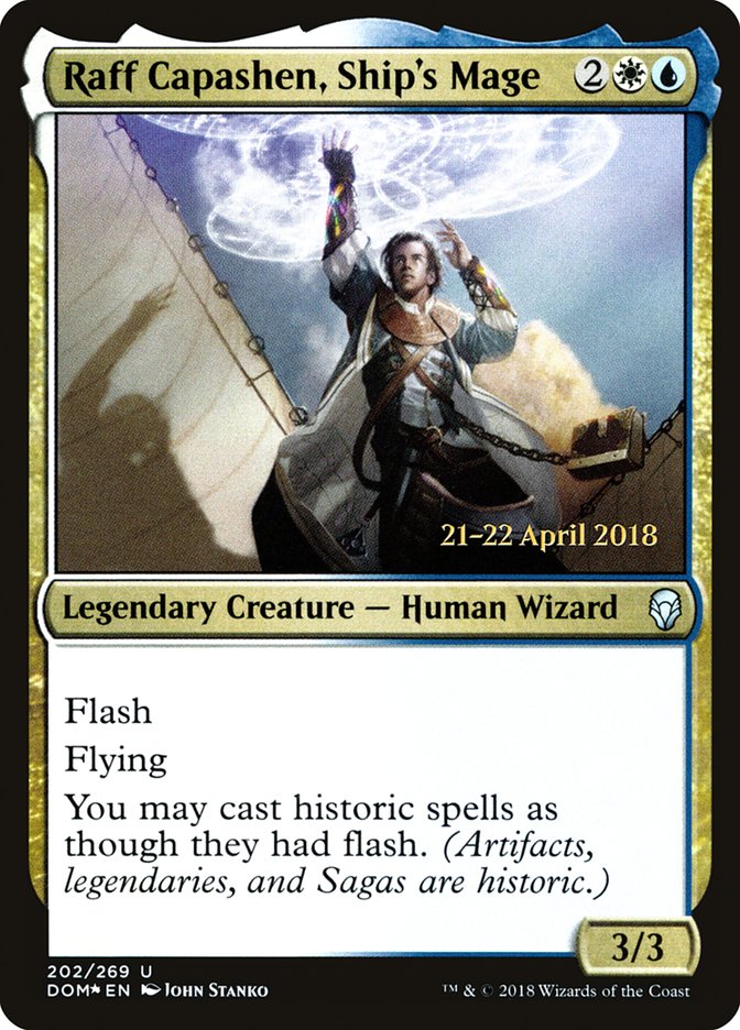 Raff Capashen, Ship's Mage [Dominaria Prerelease Promos] | Card Merchant Takapuna