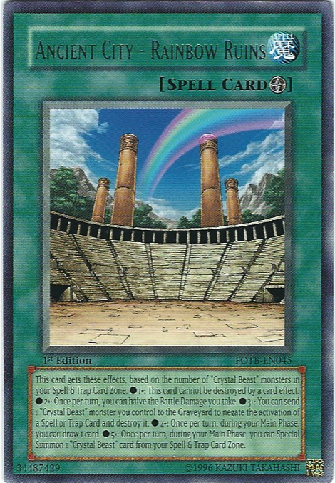 Ancient City - Rainbow Ruins [FOTB-EN045] Rare | Card Merchant Takapuna